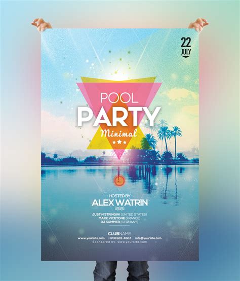 Pool Party Free Summer Psd Flyer Template Psdflyer