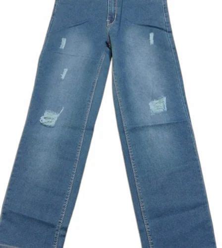 Regular Ladies Blue Faded Denim Jeans Button And Zipper Bottom At Rs 485 Piece In New Delhi