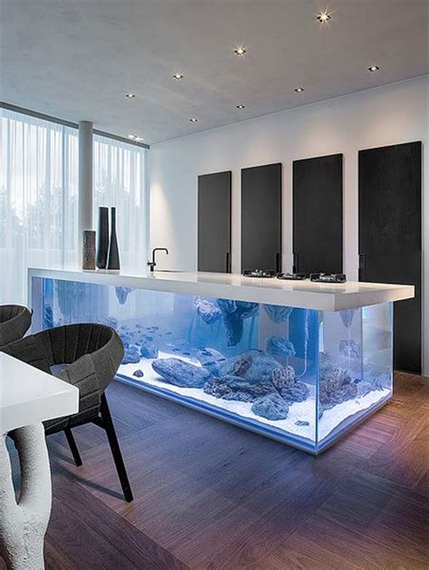20 Modern Aquariums For Cool Interior Styles Kitchen Home Kitchen