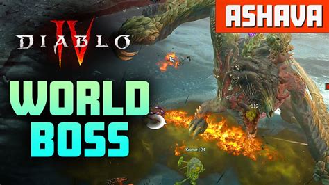 Diablo 4 Ashava The Pestilent World Boss Gameplay With Tips Youtube