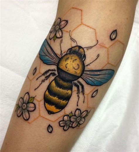 75 Cute Bee Tattoo Ideas Cuded Bumble Bee Tattoo Honey Bee Tattoo