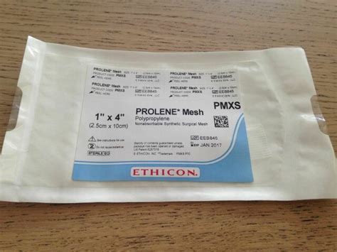 New Ethicon Pmxs Prolene Mesh Polypropylene Nonabsorbable Synthetic