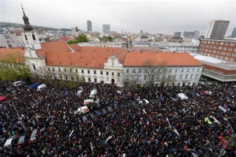 Thousands Of Slovaks Protest Corruption Demand Ouster Of Interior