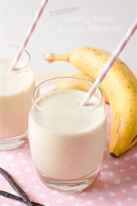 Healthy Vanilla Banana Milkshake Recipe Healthy Milkshake Banana