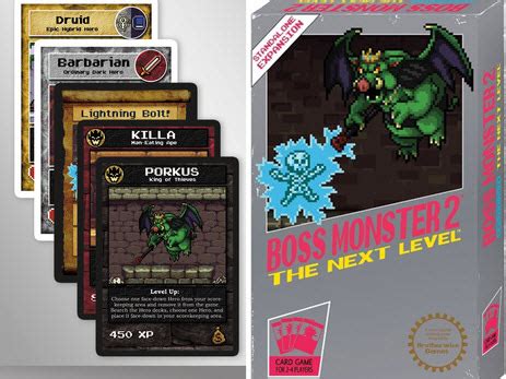 Your a monster creating a 5 room dungeon that travelers from the city try to come take your loot. Boss Monster 2: The Next Level - Tabletop and Board Games Review | Chalgyr's Game Room