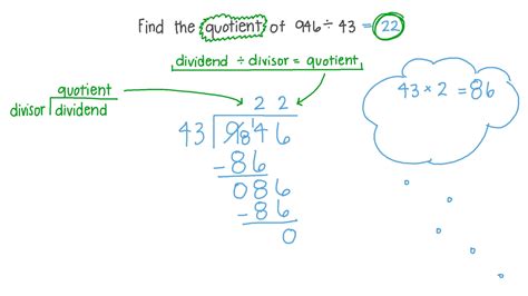 Question Video Finding The Quotient Of A Division Expression Nagwa