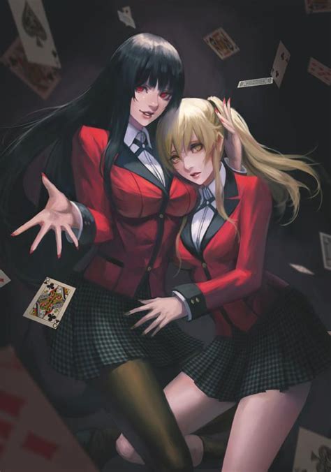 Kakegurui Yumeko X Meari By Phamoz On Deviantart In 2021 Anime