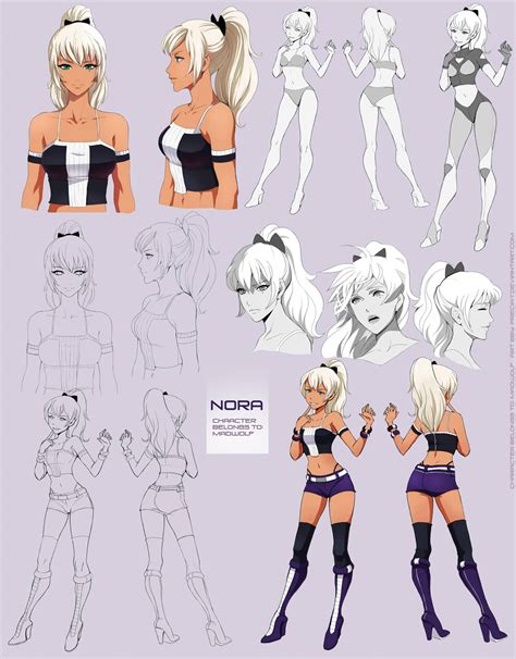 Anime Female Character Model Sheet Anime Wallpaper Hd