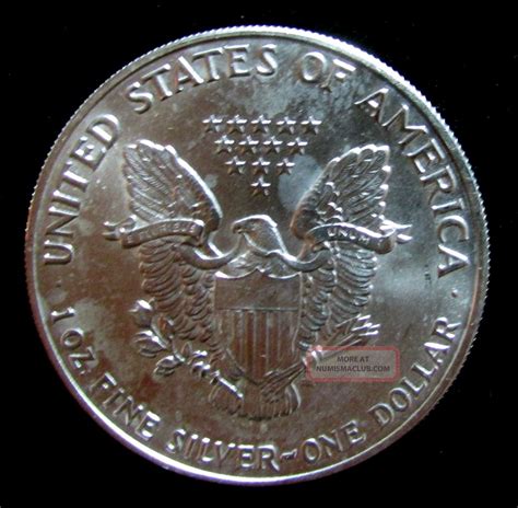 1991 American Silver Eagle 1 Troy Oz Bullion Coin W Airtite Case 121502