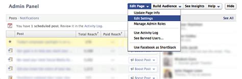 Facebook has since removed the cog from the page likes list. Steps to Enable You Manage Your Facebook Page Effectively