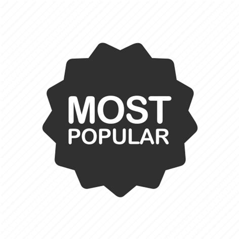 Achievement Badge Most Popular Most Popular Sign Icon