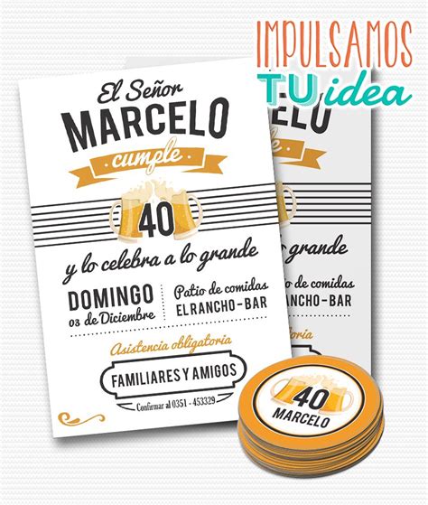 Cumple 40 Invitación Cumple 40 De Varón Para Imprimir