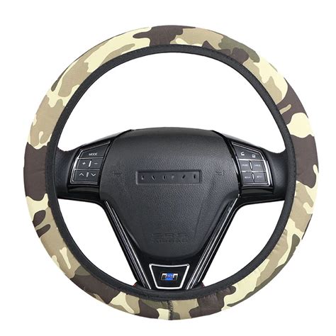 Military Style Car Steering Wheel Coveruniversal Braid On The Steering