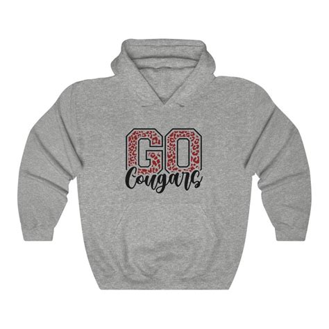 Cougars Hoodie 2 Adult Size Unisex Heavy Blend Hooded Etsy