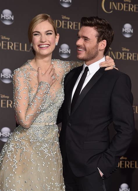 It is very possible that lily and richard faked their kiss in order to promote their film. Cinderella's Richard Madden and Lily James Together ...