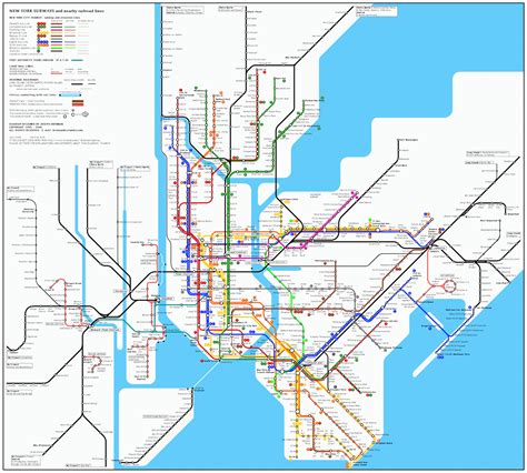 Map Of Nyc Commuter Rail Stations Lines