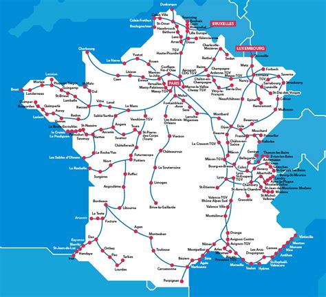 Carte Ligne Tgv France Info Voyage Carte Plan