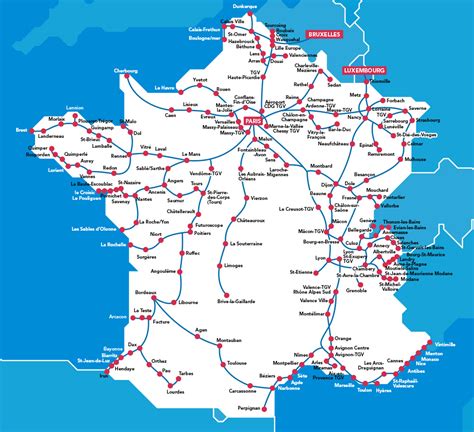 Carte Ligne Tgv France 2020 Info ≡ Voyage Carte Plan