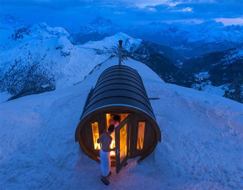 Sauna In The Sky A Sauna At 2800 Metres High In The Heart Of