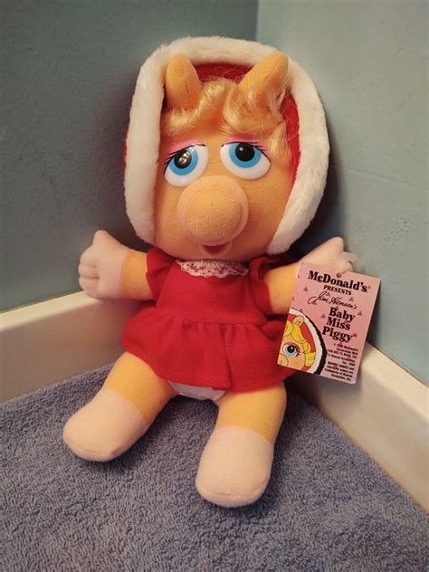 Mcdonalds Jim Hensons Baby Miss Piggy 1988 Plush Muppet Euc 4576017663