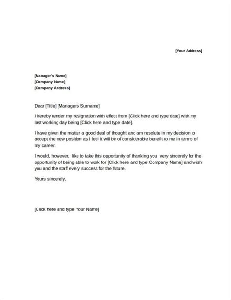 Resignation Letter Template Immediate Effect What You Know