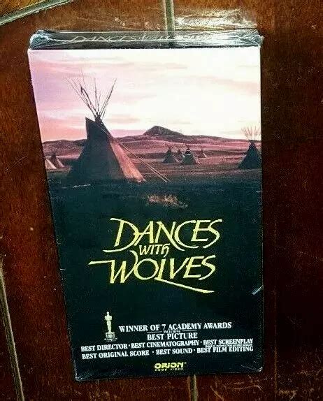 Dances With Wolves Vhs 1990 Orion Kevin Costnermary Mcdonnell