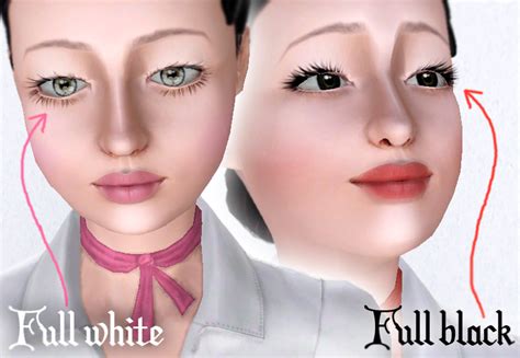 Mod The Sims Semi Realistic Default Eyes And Eyewhites Eyelash