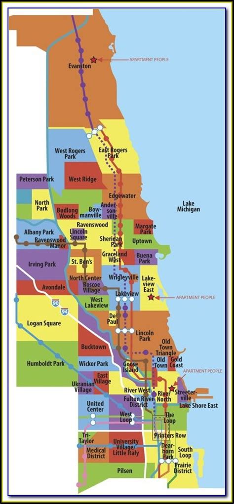 Chicago El Train Map Poster Map Resume Examples L6ynjnoy3z