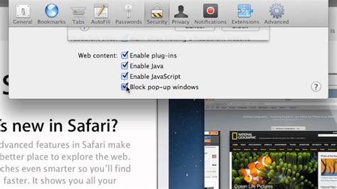 Safari Security Settings 2012 Youtube