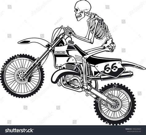 Clipart Skeleton On Motorcycle Svg 170 Svg Cut File