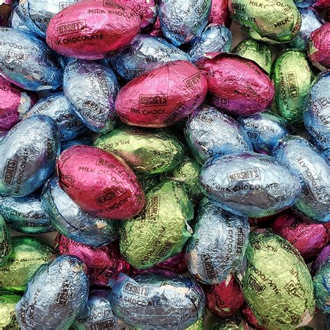 Hersheys Easter Solid Milk Chocolate Eggs Pastel Colors