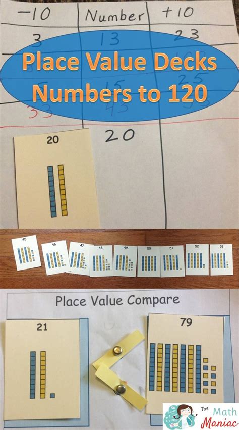 numbers to 120 place value decks math lesson plans first grade math teaching teachers