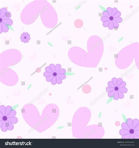 Different Seamless Background Patterns Hearts Stripes Stock Vector