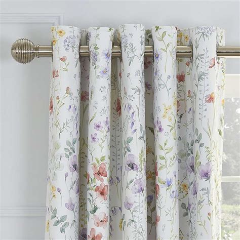 Dorma Botanical Wildflower Blackout Eyelet Curtains | Blackout eyelet