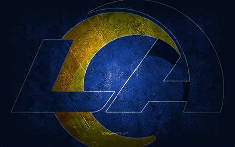 Download wallpapers Los Angeles Rams, American football team, blue