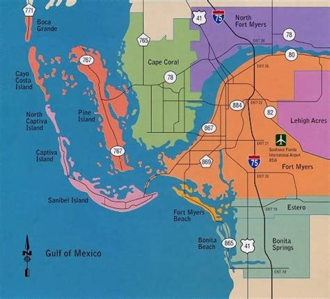 Florida Map Showing Cape Coral Map