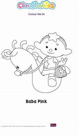 Baba Colouring Pink Coloring Pages Baby Sheets Cloud Birthday Books Choose Board sketch template