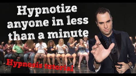 Learn How To Hypnotize Anyone In A Minute Quick And Easy Hypnosis