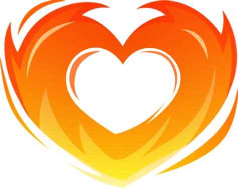 Fire Heart Transparent Pngs For Free Download