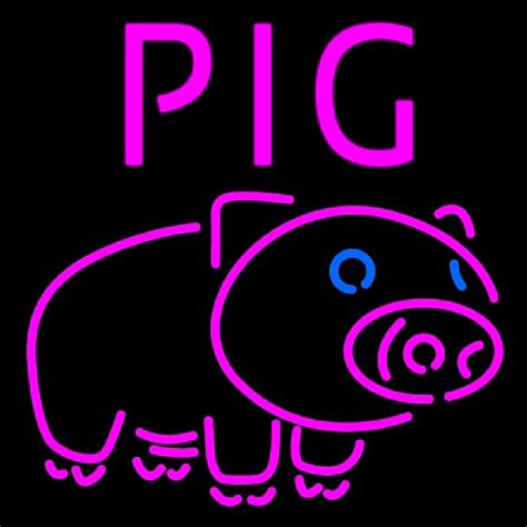 Custom Pig Cartoons Neon Sign Usa Custom Neon Signs Shop Neon Signs Usa