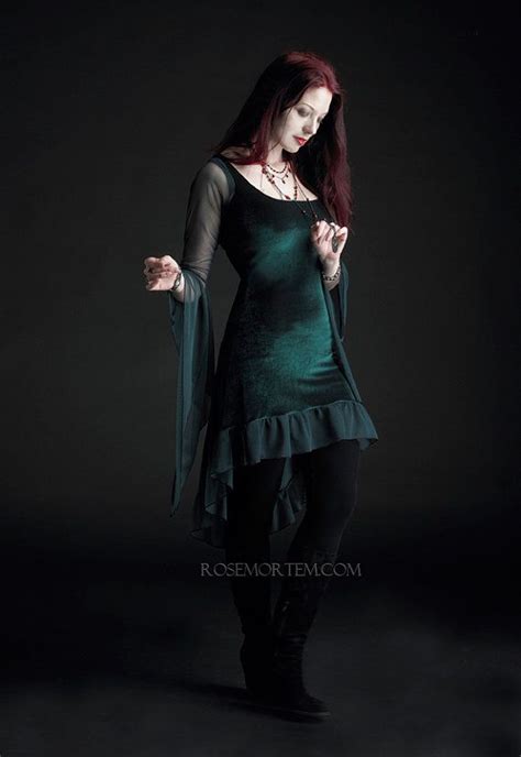 nixie faerie dress in velvet custom romantic gothic by rosemortem 149 00 faerie clothes