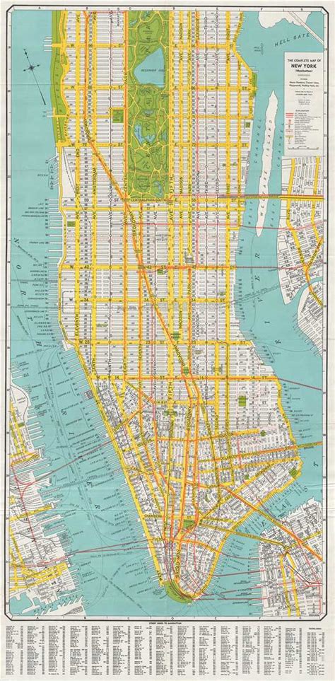 The Complete Map Of New York Manhattan Geographicus Rare Antique Maps