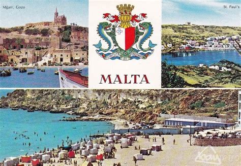 Malta Postcard From The 1960s Maltese Islands Malta Gozo