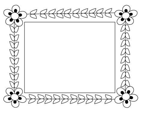 Frame Coloring Pages Free Coloring Pages For Kids