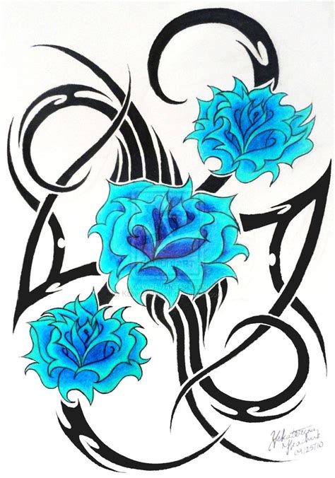 Tribal Roses By Katieconfusion On Deviantart Tribal Rose Rose Tattoo