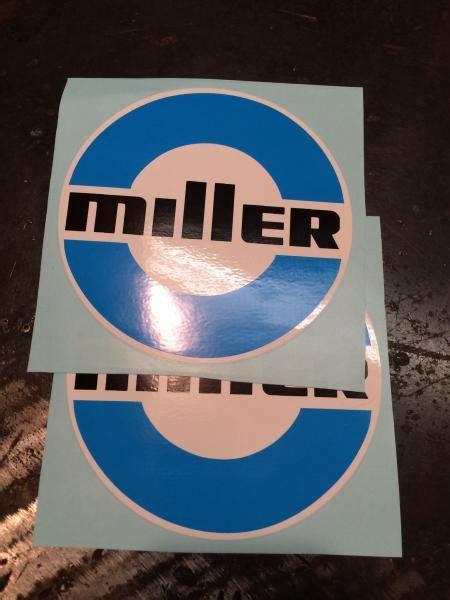 Reproduction Vintage Miller Decals Have A Look