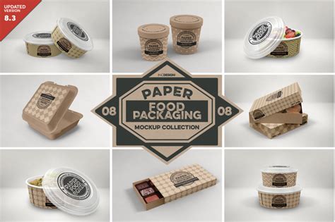 Vol 8 Paper Food Box Packaging Mockup Collection By Inc Design Studio
