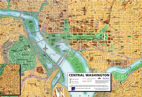 The united states was the first nation to plan and develop a city solely to serve as the seat of government. washington carte usa Archives - Voyages - Cartes