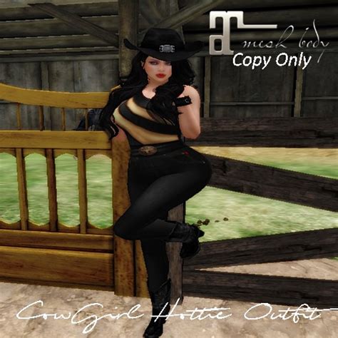 Second Life Marketplace Mad Cowgirl Hottie Outfit
