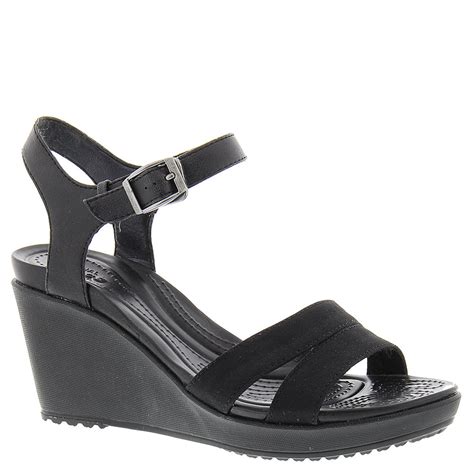 Crocs Leigh Ii Ankle Strap Wedge Womens Sandal Ebay